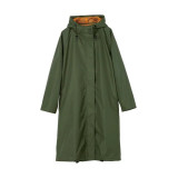 日本 WPC R-1114 透氣長身雨衣 - 綠色 | 防水防風