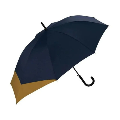 日本 WPC UNISEX 背部延長摺折疊雨傘 - 深藍 | 保護背包免沾濕