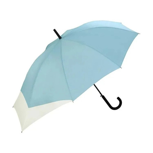 日本 WPC UNISEX 背部延長摺折疊雨傘 - 淺藍 | 保護背包免沾濕