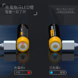 Beston USB充電AA鋰電池兩粒裝 (1850mAh)  | 1.5V恆壓 | USB充電 2800mWh