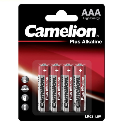 Camelion 4粒卡裝 AAA Plus 高容量鹼性電池 (1150mAh)