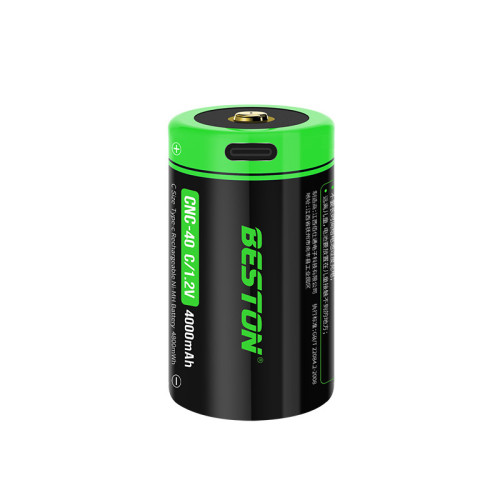 Beston USB充電1.2V C型鋰電池 (4000mAh) | 1.2V恆壓 | USB充電