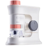VisionKids KyoMiKids II 40-160倍便攜顯微鏡 - 粉紅色 | 兒童科學玩具 | 顯微鏡放大鏡