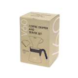 日本 Hario V60 手沖咖啡套裝 (GJHA-VCDS-02BEU) | 700ML咖啡壺 | 可沖2杯咖啡