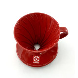 日本 Hario V60 01 手沖咖啡樹脂濾杯 - 紅色 | 附V60量匙 | 可沖2杯咖啡