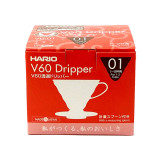 日本 Hario V60 01 手沖咖啡樹脂濾杯 - 紅色 | 附V60量匙 | 可沖2杯咖啡