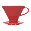 日本 Hario V60 02 手沖咖啡陶瓷濾杯 - 紅色 | 附V60量匙 | 可沖4杯咖啡
