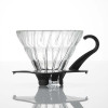 日本 Hario V60 01 手沖咖啡玻璃濾杯 - 黑色 | 附V60量匙 | 可沖2杯咖啡