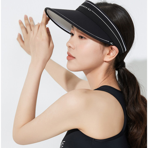 VVC 戶外扇形防曬遮陽帽 - 黑色 | UPF2000+ | 運動女神帽