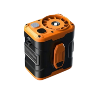 F005L 便攜式掛腰風扇 - 橙色 | 必備降溫神器 | 3檔調速 | 可掛腰掛頸 | 10000mAh內置鋰電池