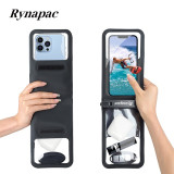 RYNAPAC IPX8 雙容量手機防水袋 | 沙灘必備 | 雙倉收納 - 黑色