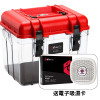 EIRMAI R15便攜手提塑料密封防潮箱 - 紅色 | 配電子吸濕卡 | 頂部設濕度錶