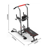 帶靠背單槓引款體上升器 (連健身椅款) | 高度可調節 | 多項健身訓練適用