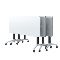 組合拼接可移動摺疊培訓桌會議桌 - 120cmx60cm | 辦公室折疊帶滑輪桌