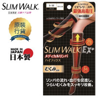 SLIMWALK 日本製醫療保健中筒壓力襪 - S/M碼 | 預防青筋腳 | 改善腿部浮腫 | 改善腿部線條