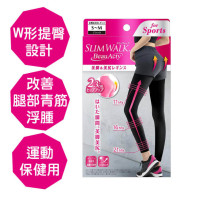SLIMWALK 日本專業美腿提臀吸汗快乾款運動壓力襪 - S/M碼 | 分段大臂/小腿/腳踭壓力