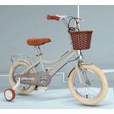 PIGEON 兒童16寸輔助輪單車 - 灰色 | 附單車置物籃