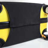 24寸魔術貼彈力布行李箱保護套 - 黑色 | 防水耐磨 | 50絲加厚