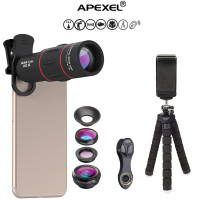 APEXEL 18倍手機攝影鏡頭 | 長焦魚眼廣角微距四合一通用 (T18)