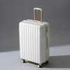 復古日系旅行箱萬向輪密碼拉桿行李箱 - 24寸奶油白