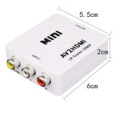 AV 轉HDMI 高清視頻轉換器 | 遊戲機轉電視轉換器 三色線轉換小白盒