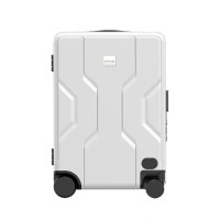 Artvz 20吋智能跟隨電動行李箱 - 白色機甲款 | TSA海關密碼鎖 | 8米範圍一鍵返航 | 可在行李箱上騎行