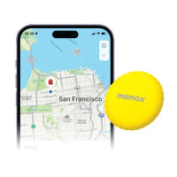 Momax PINTAG Find My GPS全球定位器 (iOS專用) - 黃色 (BR5Y) | 旅行追蹤器 | Apple Find My官方認證 | 香港行貨