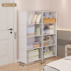 家用臥室簡易組裝防塵衣櫃 | 收納櫃掛衣櫃 - 白色五層雙排