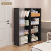 家用臥室簡易組裝防塵衣櫃 | 收納櫃掛衣櫃 - 黑色五層雙排