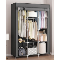 無紡布簡易防塵收納衣櫥 | 多層組裝衣櫃 - 128CM款
