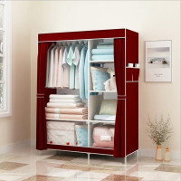 無紡布簡易防塵收納衣櫥 | 多層組裝衣櫃 - 105CM款