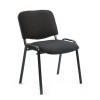 鋼架布藝職員椅辦公椅 - 黑色 | 會議室培訓椅 簡約電腦椅學校椅
