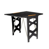 CampRest PP 便攜式戶外折疊方桌 - 黑色 | 簡易打開折疊