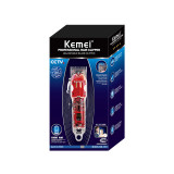 Kemei KM-1761 電推剪理髮器 剪髮器 | USB充電 全透明外殼材質 | 可水洗刀頭