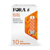 瑞士 FORA 福爾6合1血糖機 - 尿酸試紙 (10張)