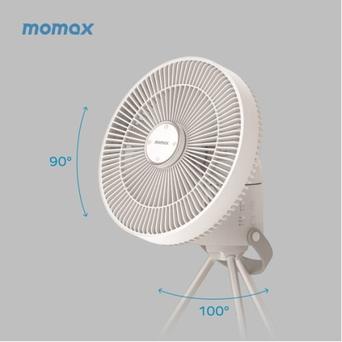 Momax 戶外露營便攜式可拆卸風扇 (IF13W ) | 磁吸無線遙控器 | 2段夜燈 | 香港行貨