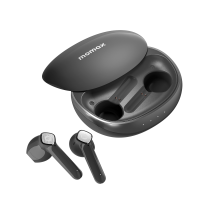 Momax Pills Lite 3 半入耳式真無線耳機 - 黑色 (BT11D) | IPX4防水 | 滑蓋式耳機盒 | 香港行貨