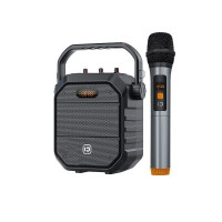 十度 Shidu H7 40W 無線藍牙混音音箱 (連1枝手持無線咪) - 黑色| 自帶調音台 | 充電式設計方便攜帶