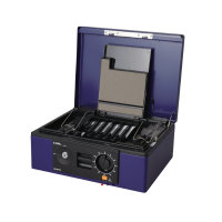 CARL 14" (CB-8770) 手提錢箱 | 雙鎖安全保障 | 兩層結構托盤 | 可收納A4尺寸文件/發票