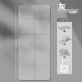 6mm厚TPE折疊健身防滑瑜伽墊 - 灰色 (加寬版) | 雙面防滑