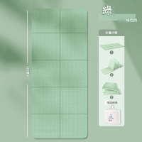 8mm厚TPE折疊健身防滑瑜伽墊 - 綠色 | 雙面防滑