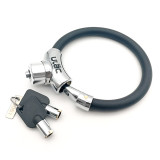 ULAC THE MOOD 環形鋼纜鎖匙鎖 - 黑色 | 合金鋼芯