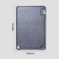 OOU 加大款多功能抗菌防黴雙面砧板 - 大理石色 | 砧板果盤多用途 | 側面設引水糟