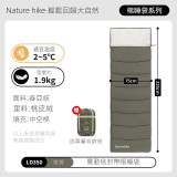 Naturehike LD350 可拼接信封式睡袋 - 軍綠 (CNK2300SD016) | 適用溫度-4℃〜2℃ | 抽拉繩防風帽