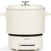 Nathome NDG02 可收納多功能電煮鍋 - 白色 | 適合2-3人聚餐用 | 一鍋多用 | 香港行貨