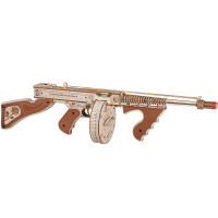 ROKR 若客 DIY木製M1928橡筋衝鋒槍 | 連發模式 | 一秒5發高速射擊