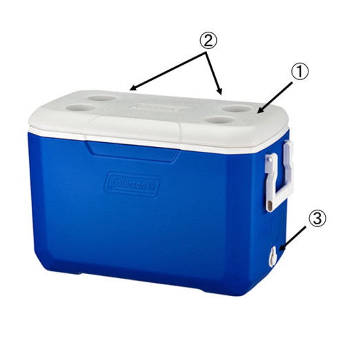 Coleman Polylite 45L手提保溫冰箱 - 藍色 | 72小時保溫 | 可放20罐500ml飲料