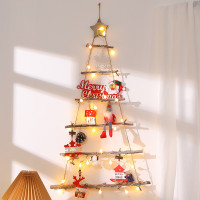 北歐風木質聖誕樹掛壁燈飾 | 聖誕裝飾 | 壁燈掛飾