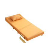 兩用單人沙發梳化摺疊床 | 隱形省空間床 - 68cm闊橙色