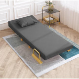 兩用單人沙發梳化摺疊床 | 隱形省空間床 - 80cm闊深灰色